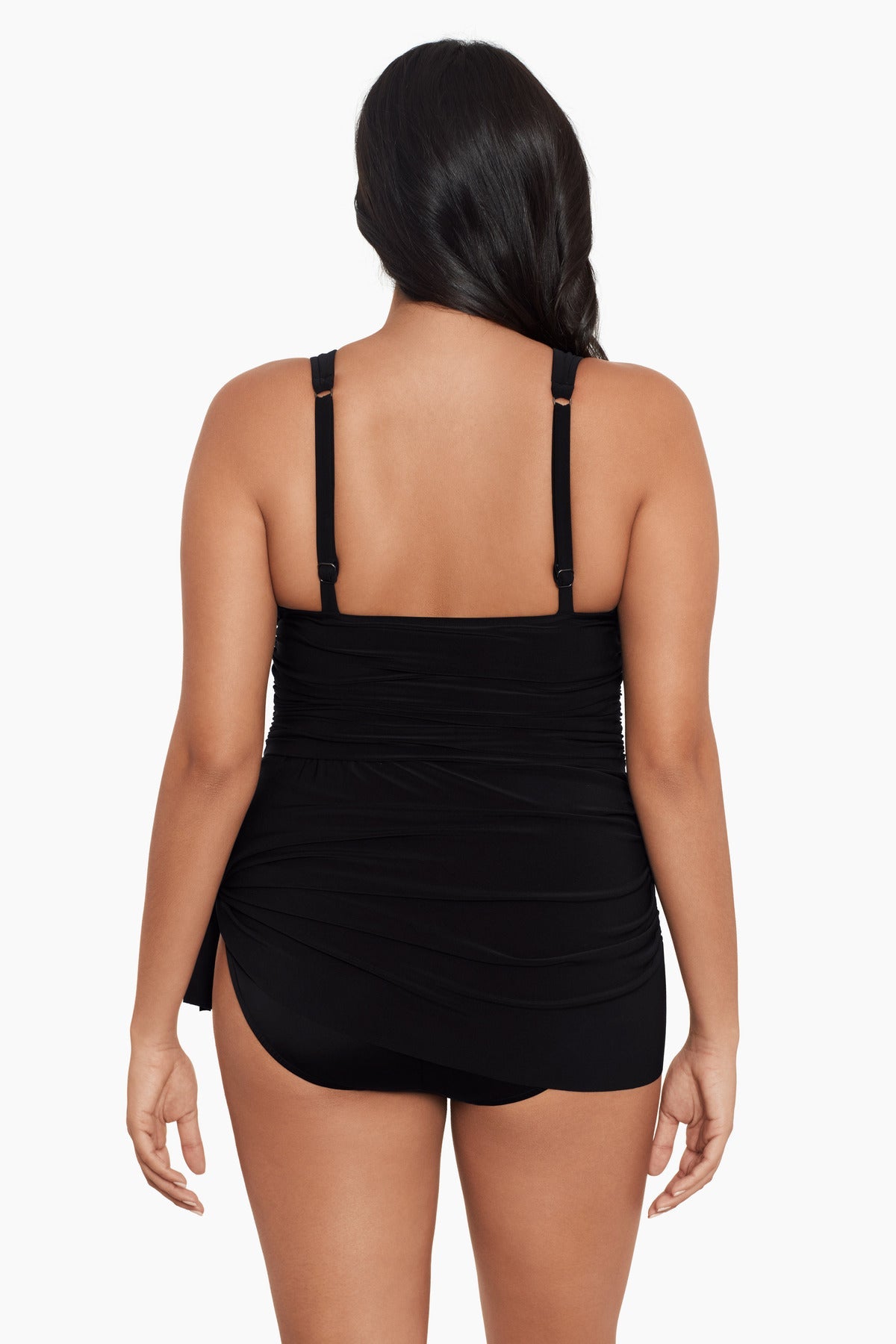 Miraclesuit Black Plus Size Celine Swim Dress