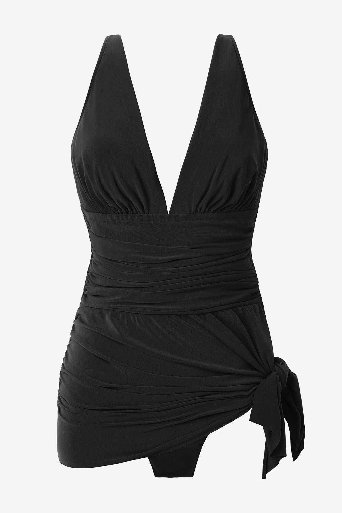 Miraclesuit Black Plus Size Celine Swim Dress