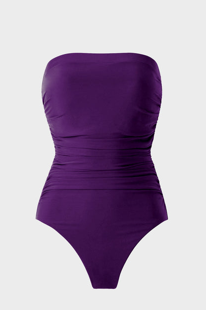 Miraclesuit Sangria Avanti Bandeau One Piece Swimsuit