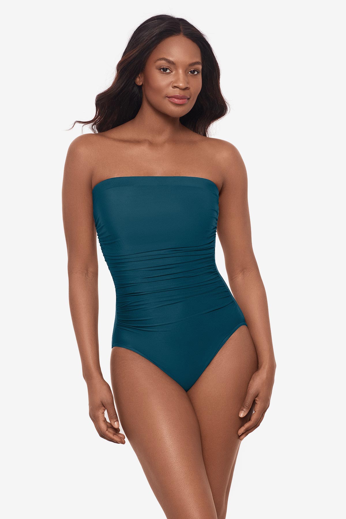 Miraclesuit Sangria Avanti Bandeau One Piece Swimsuit
