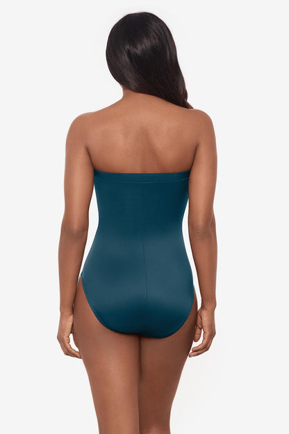 Miraclesuit Sangria Avanti Bandeau One Piece Swimsuit