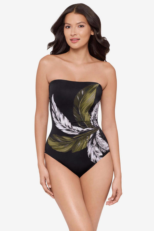 Miraclesuit Black/Multi Avanti One Piece Swimsuit in Boca Grande