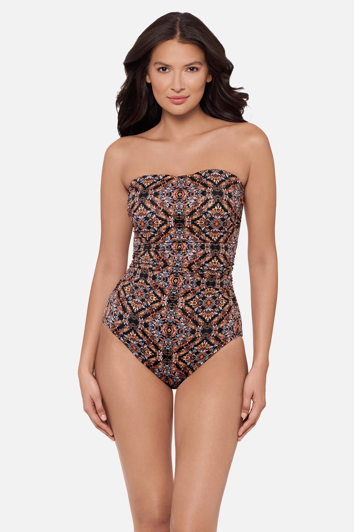 Miraclesuit Black/Multi Avanti One Piece in Scandale