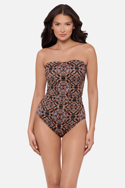 Miraclesuit Black/Multi Avanti One Piece in Scandale