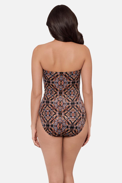 Miraclesuit Black/Multi Avanti One Piece in Scandale