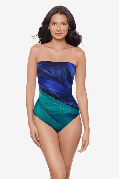 Miraclesuit Blue/Multi Avanti One Piece in Maldiva