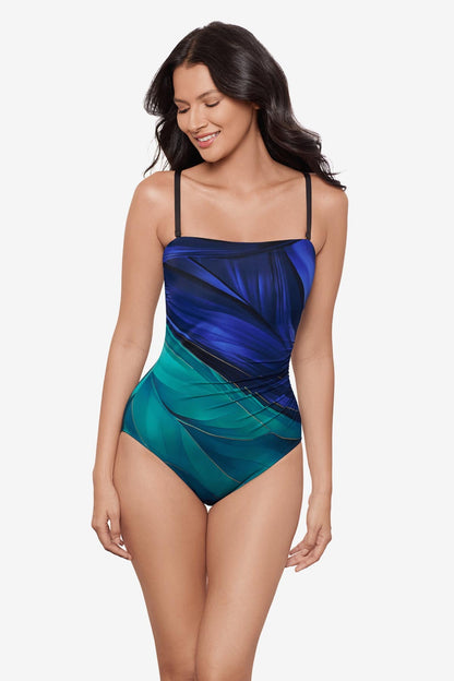 Miraclesuit Blue/Multi Avanti One Piece in Maldiva