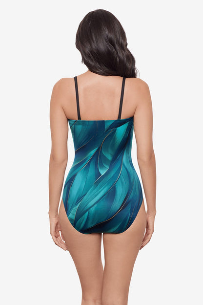 Miraclesuit Blue/Multi Avanti One Piece in Maldiva
