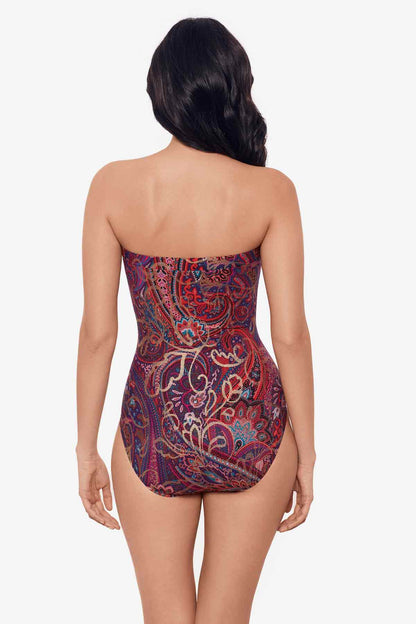 Miraclesuit Multi Dynasty Avanti Bandeau One Piece Swimsuit