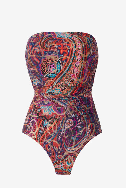 Miraclesuit Multi Dynasty Avanti Bandeau One Piece Swimsuit