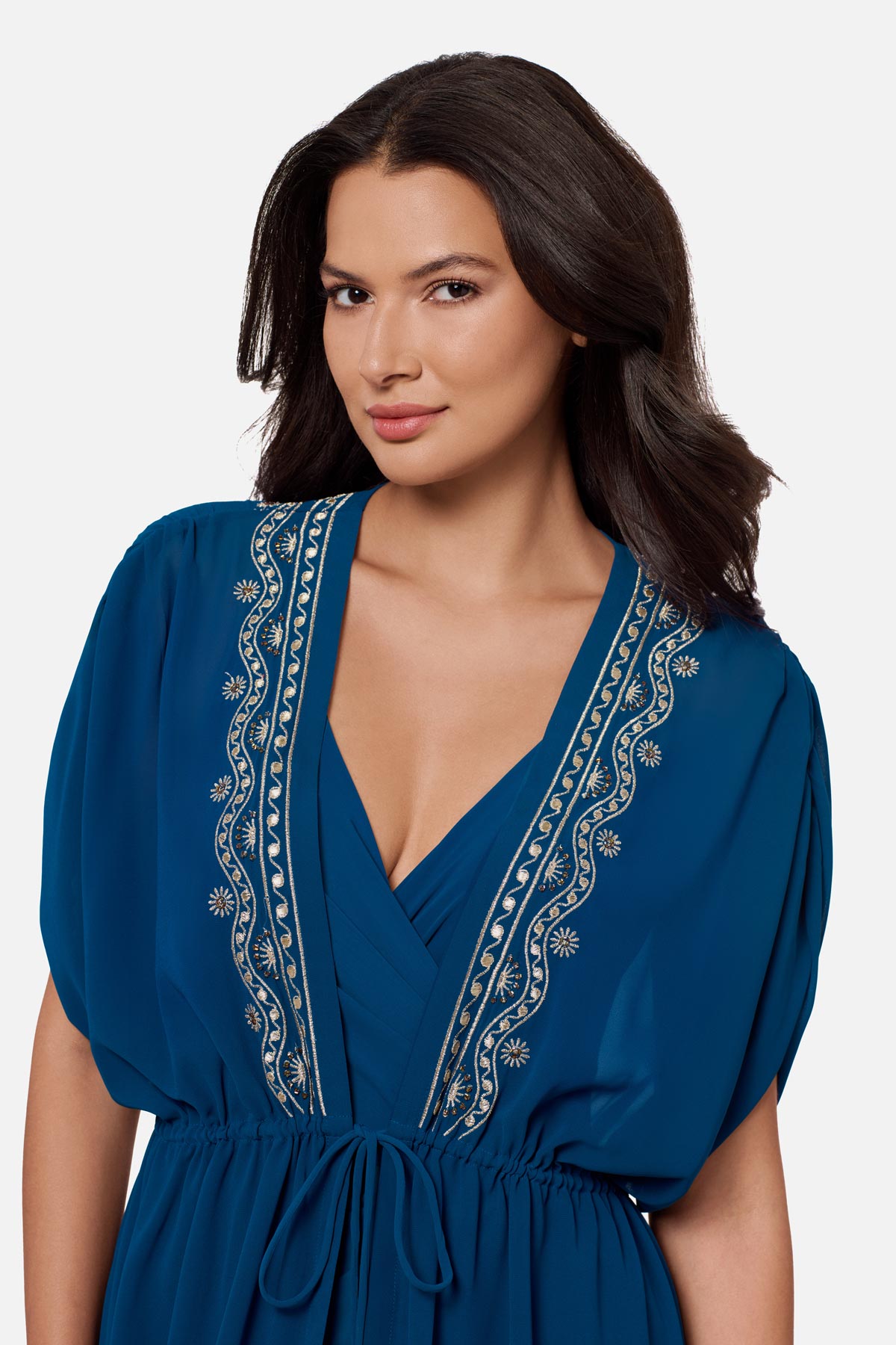 Miraclesuit Nori Beach Etc Beaded Long Kimono Cover Up