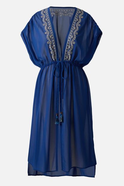 Miraclesuit Nori Beach Etc Beaded Long Kimono Cover Up