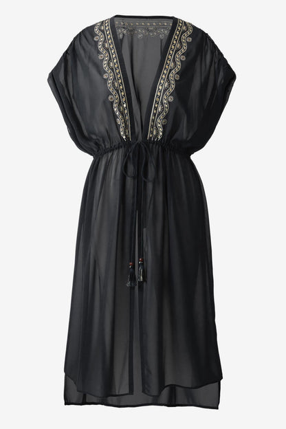Miraclesuit Nori Beach Etc Beaded Long Kimono Cover Up