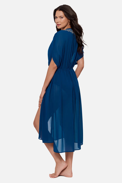 Miraclesuit Nori Beach Etc Beaded Long Kimono Cover Up
