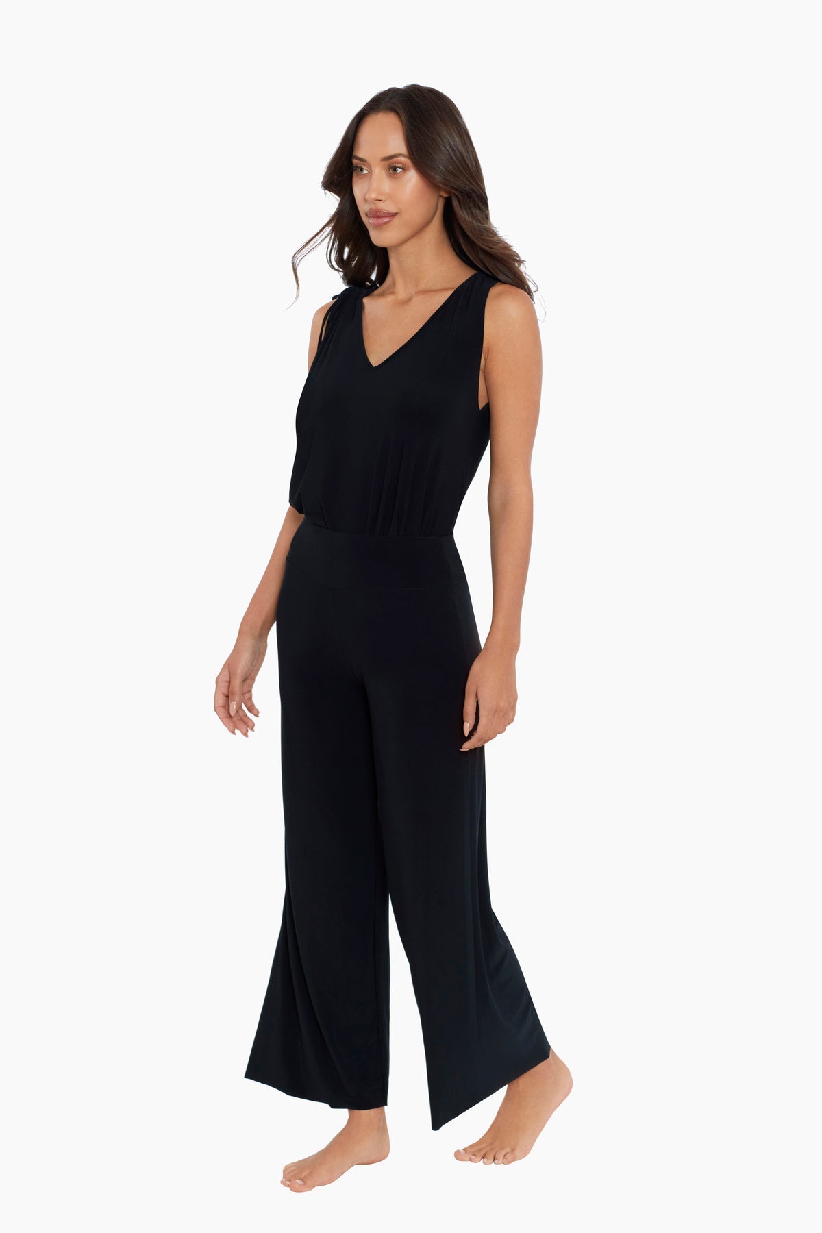 Miraclesuit Black Magicsuit Jersey Cabana Pant Swim Cover Up