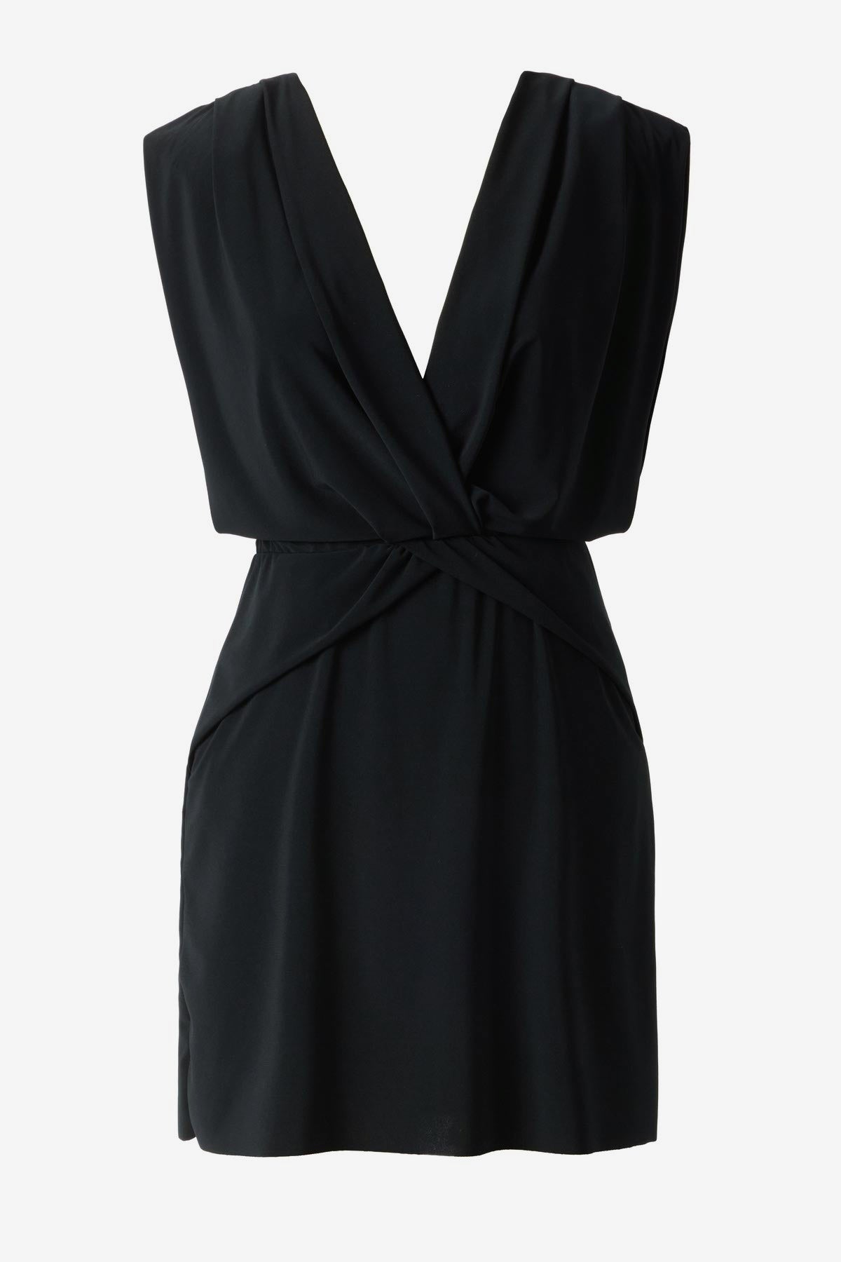 Miraclesuit Black Magicsuit Cover Ups Surplice Plunge Dress Swimwear Cover Up