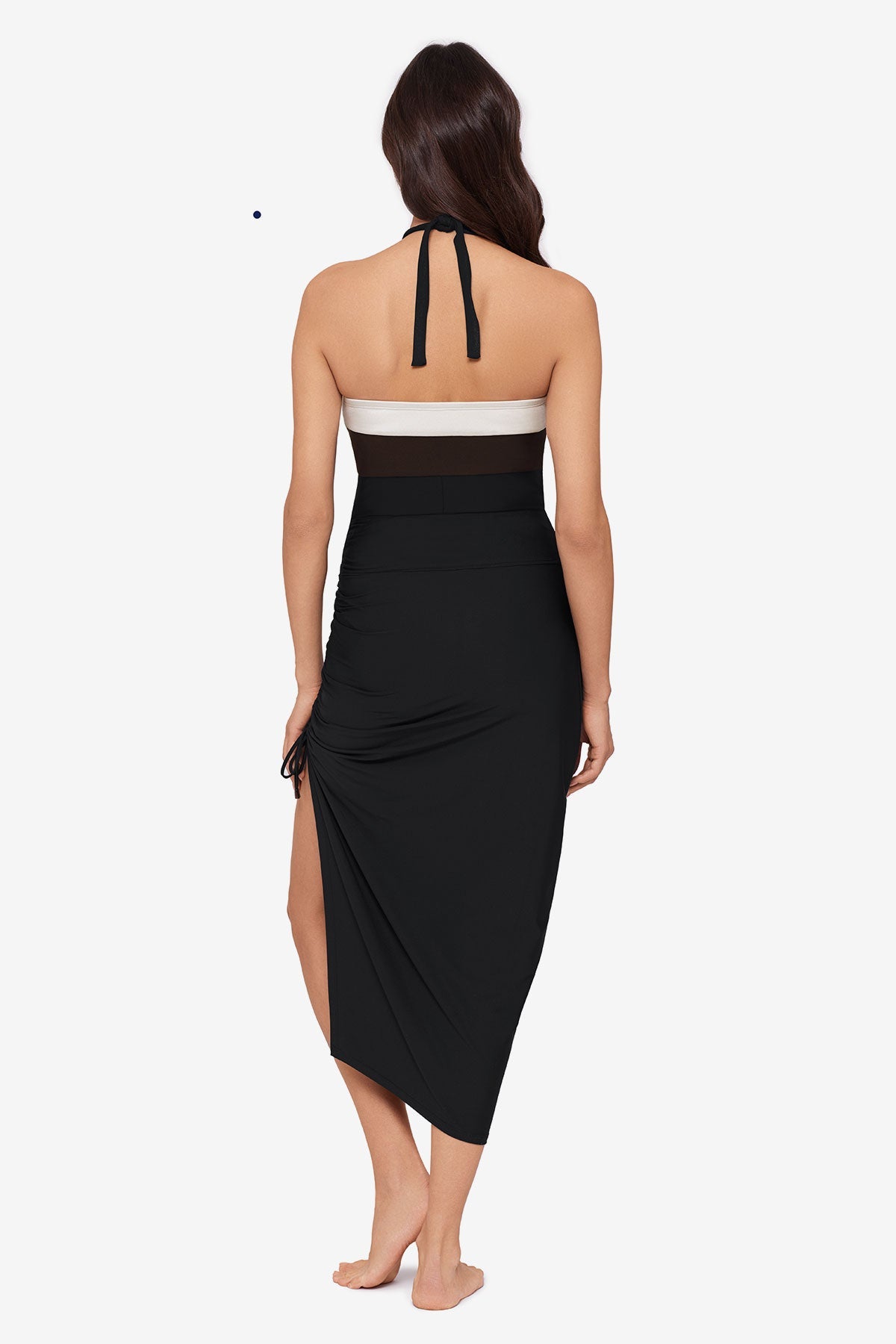 Miraclesuit Black Magicsuit Block Party Covertible Skirt Swimwear Cover Up