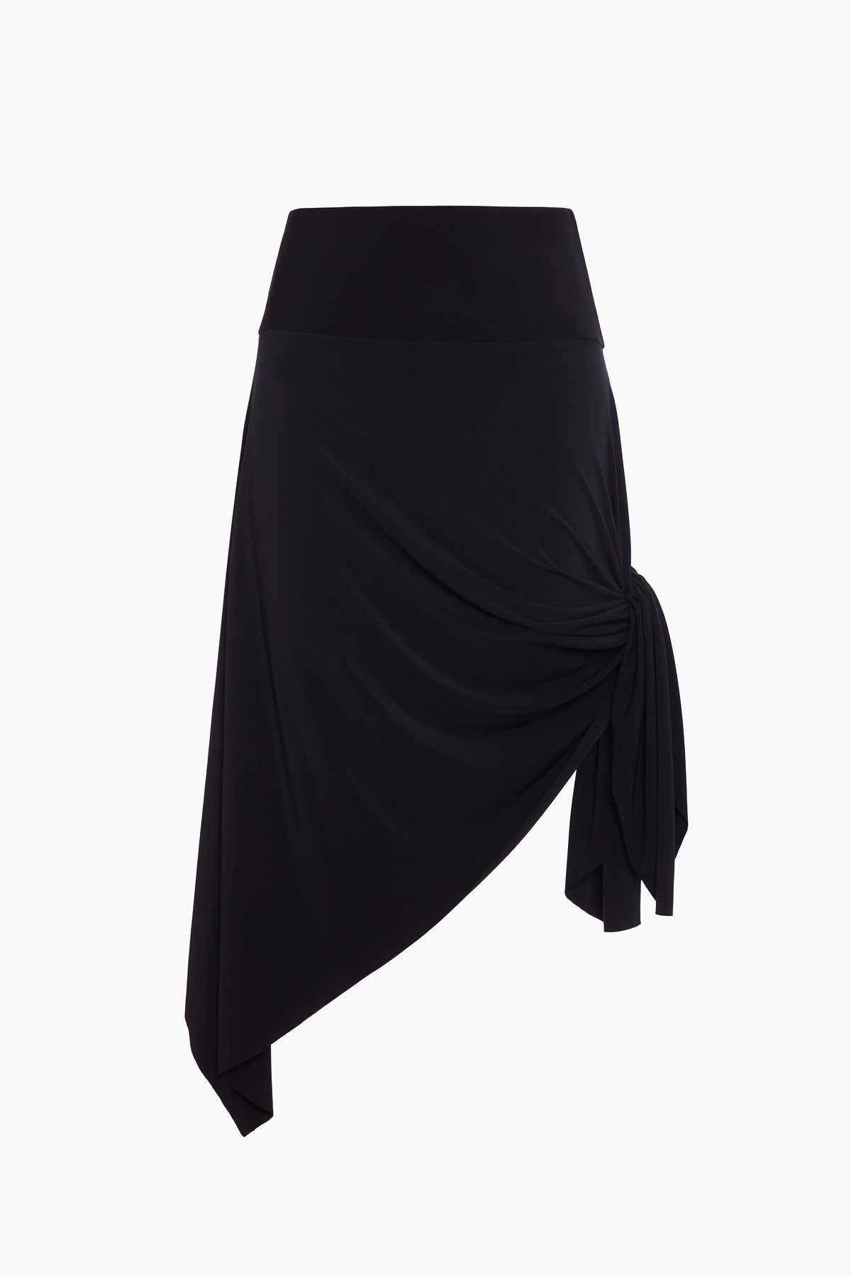 Miraclesuit Black Magicsuit Jersey Handkerchief Convertible Skirt Dress Swim Cover Up