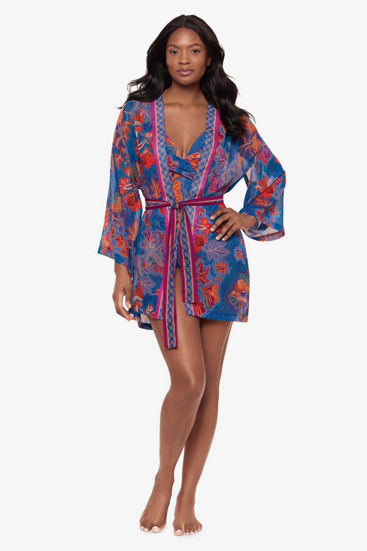 Miraclesuit Multi Kimono Cover Up in Decoupage