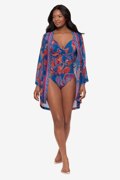 Miraclesuit Multi Kimono Cover Up in Decoupage