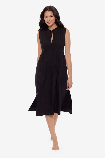 Miraclesuit White Pleated Beach Dress Cover Up