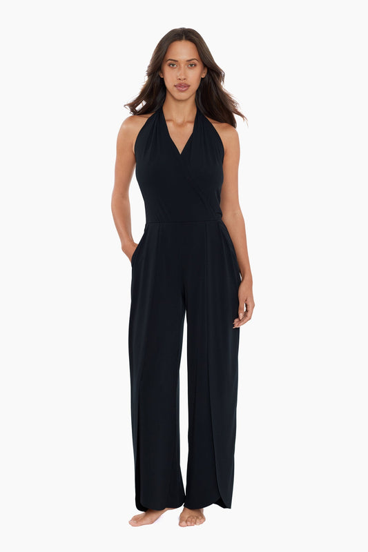 Miraclesuit Black Magicsuit Jumpsuit Swim Cover Up