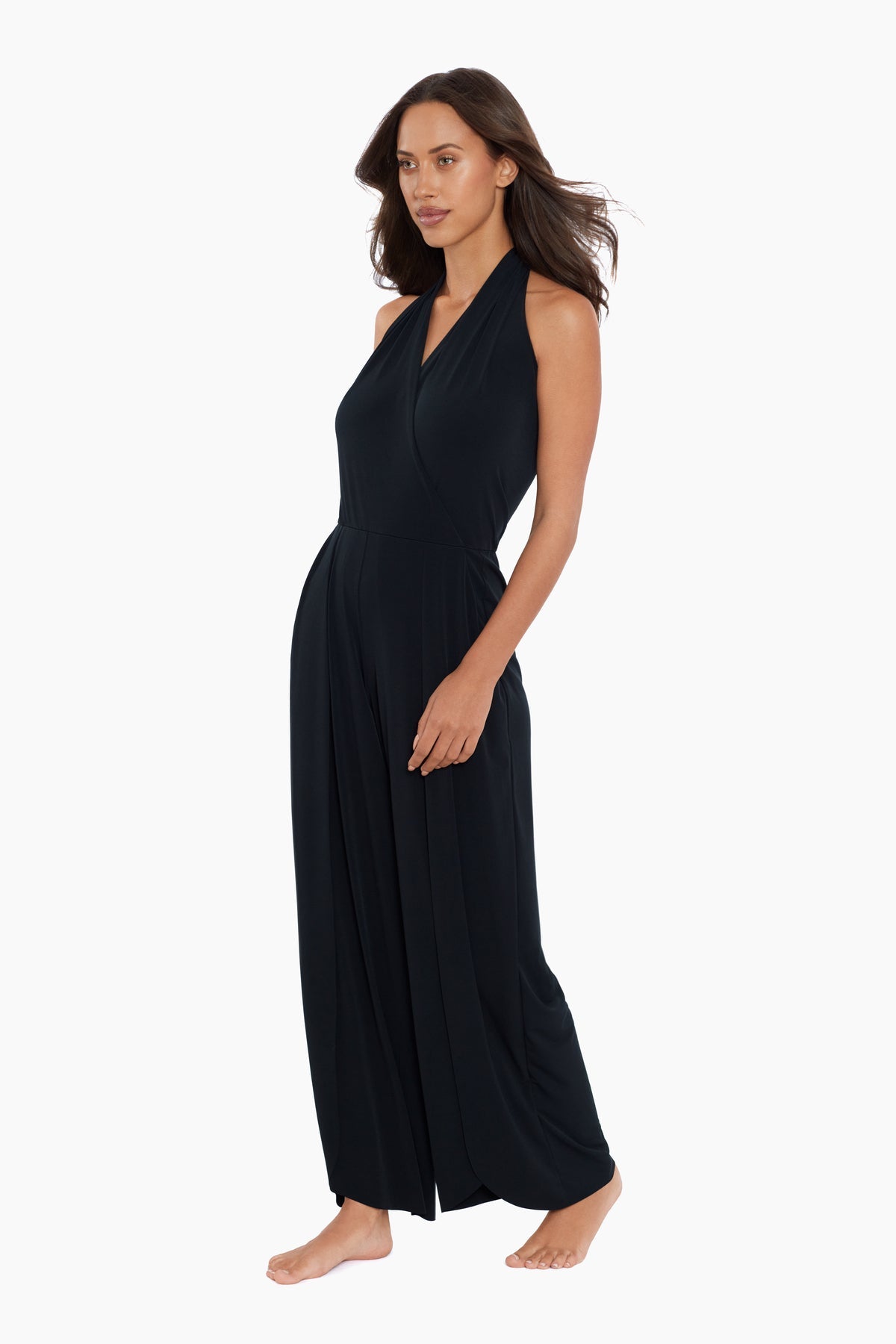 Miraclesuit Black Magicsuit Jumpsuit Swim Cover Up