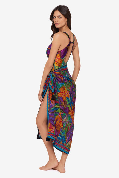 Miraclesuit Multi Magicsuit Cactus Flower Pareo Swimwear Cover U