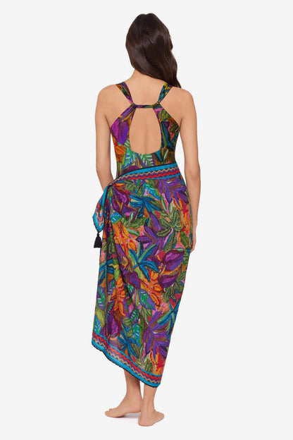 Miraclesuit Multi Magicsuit Cactus Flower Pareo Swimwear Cover U
