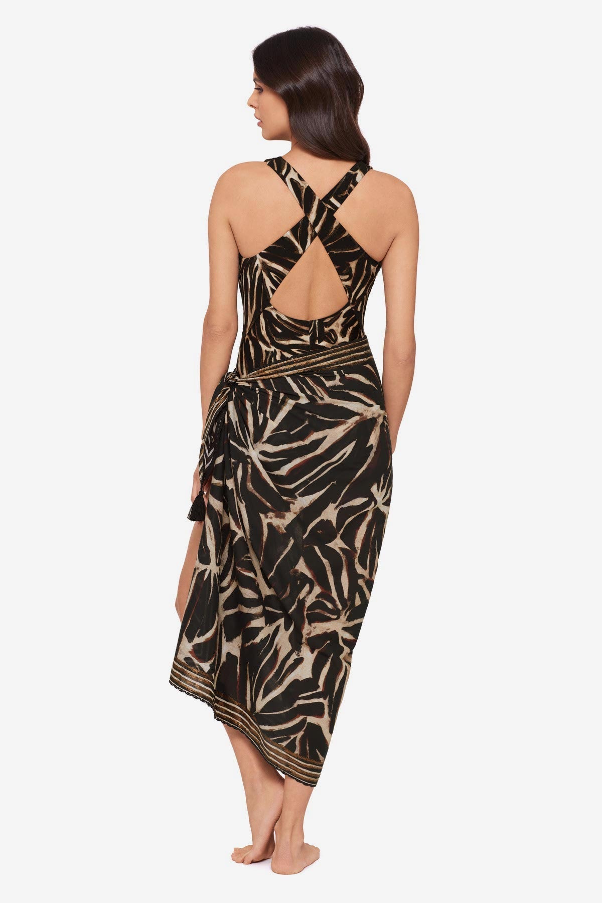 Miraclesuit Black/Multi Magicsuit Desert Mirage Pareo Swimwear Cover Up
