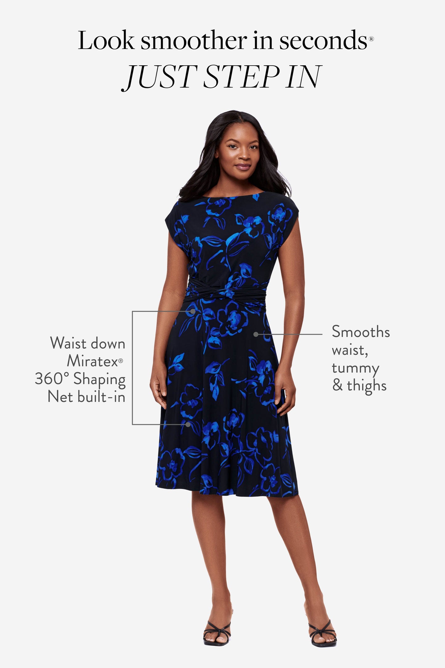 Miraclesuit Sketchbook Body by Auri Shaping Dress in Sketchbook