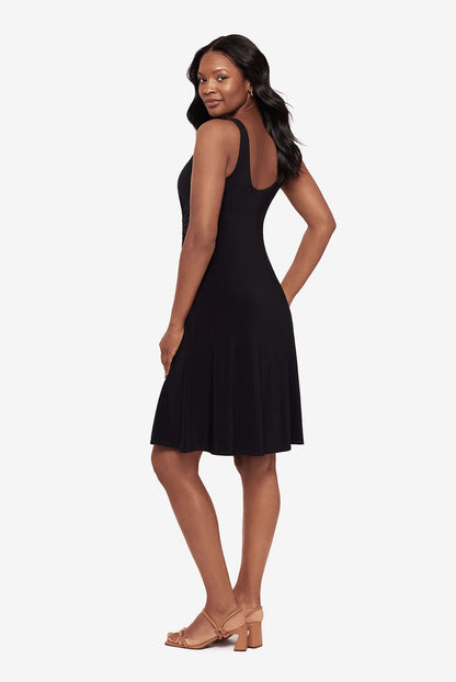 Miraclesuit Black Body by Remi Fit & Flair Shaping Dress in Black