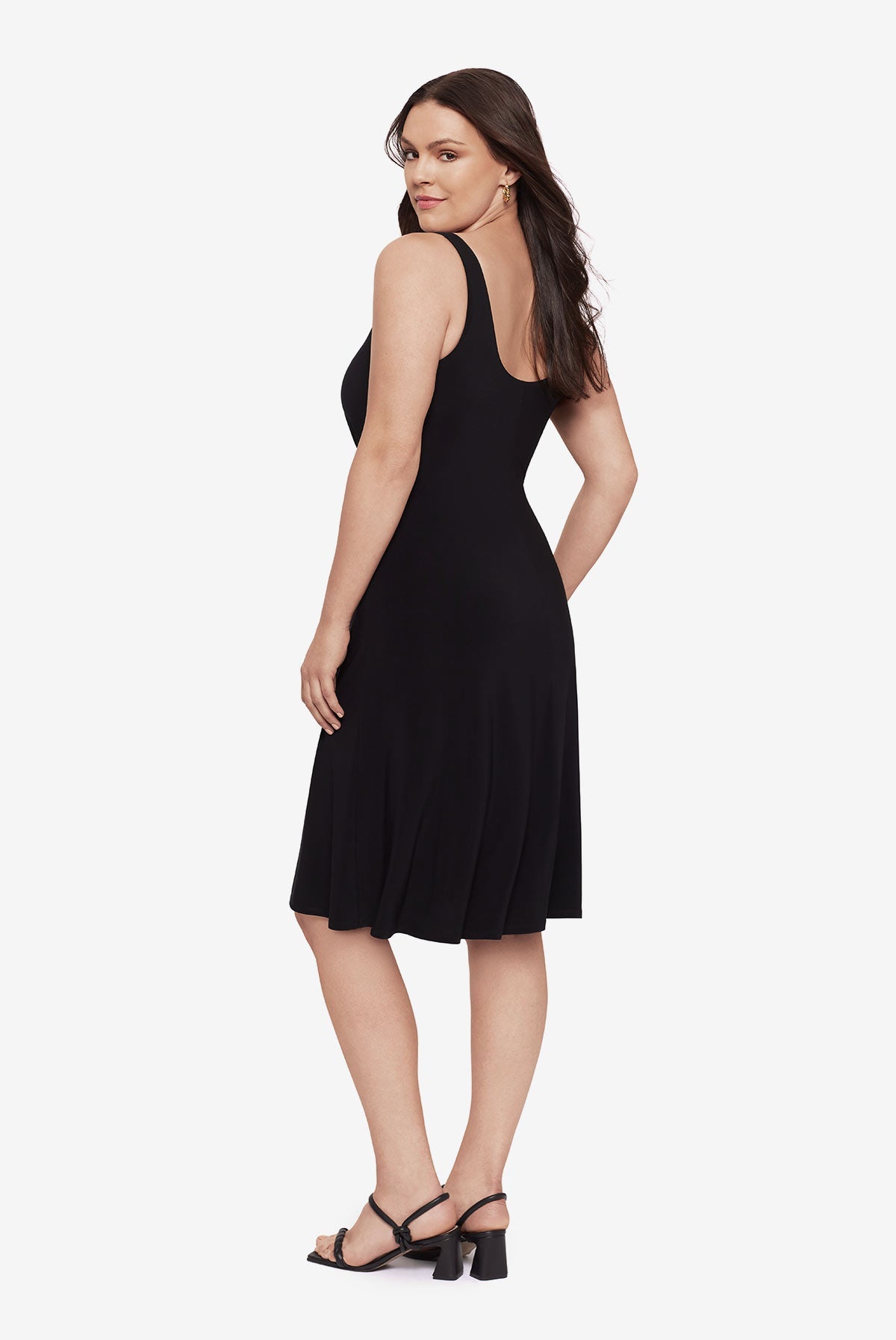 Miraclesuit Black Body by Remi Fit & Flair Shaping Dress in Black
