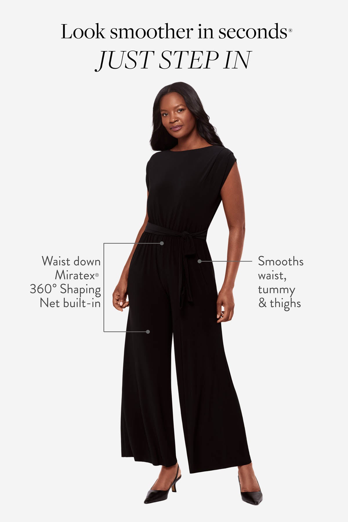 Miraclesuit Black Gabi Shaping Jumpsuit in Black