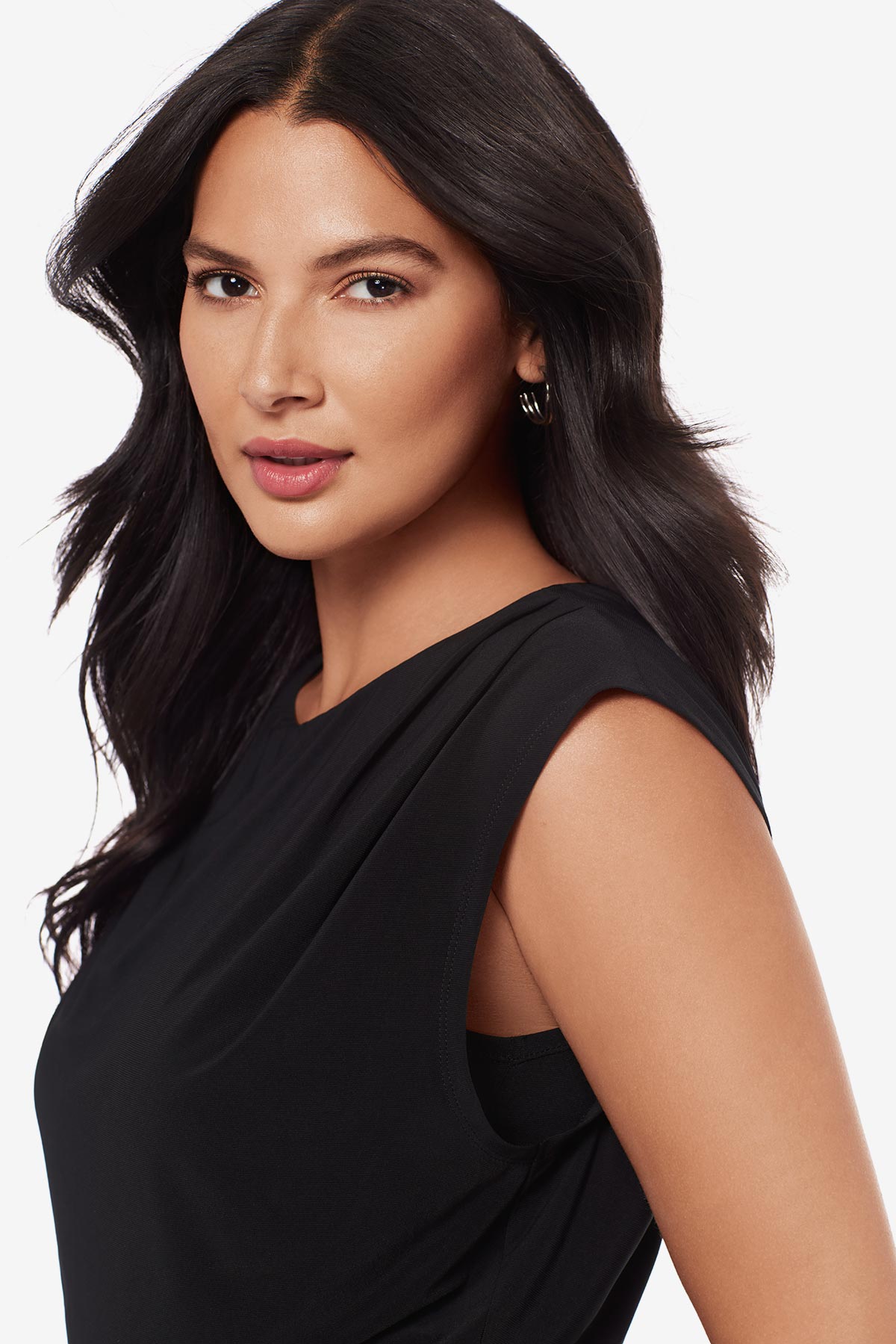 Miraclesuit Black Tabi Blouson Top in Black
