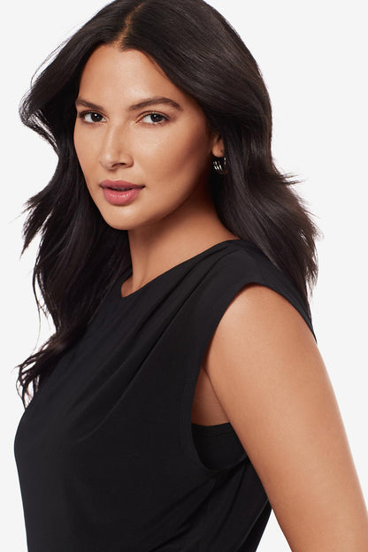 Miraclesuit Black Tabi Blouson Top in Black