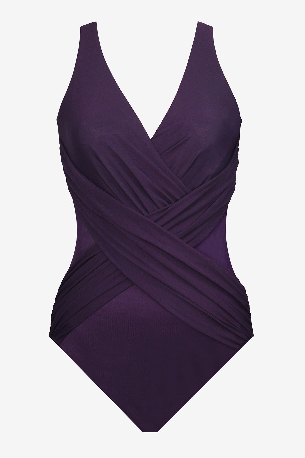 Miraclesuit Mulberry Illusionists Crossover One Piece Swimsuit