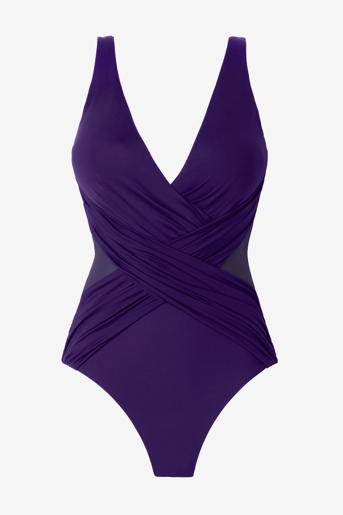 Miraclesuit Mulberry Illusionists Crossover One Piece Swimsuit