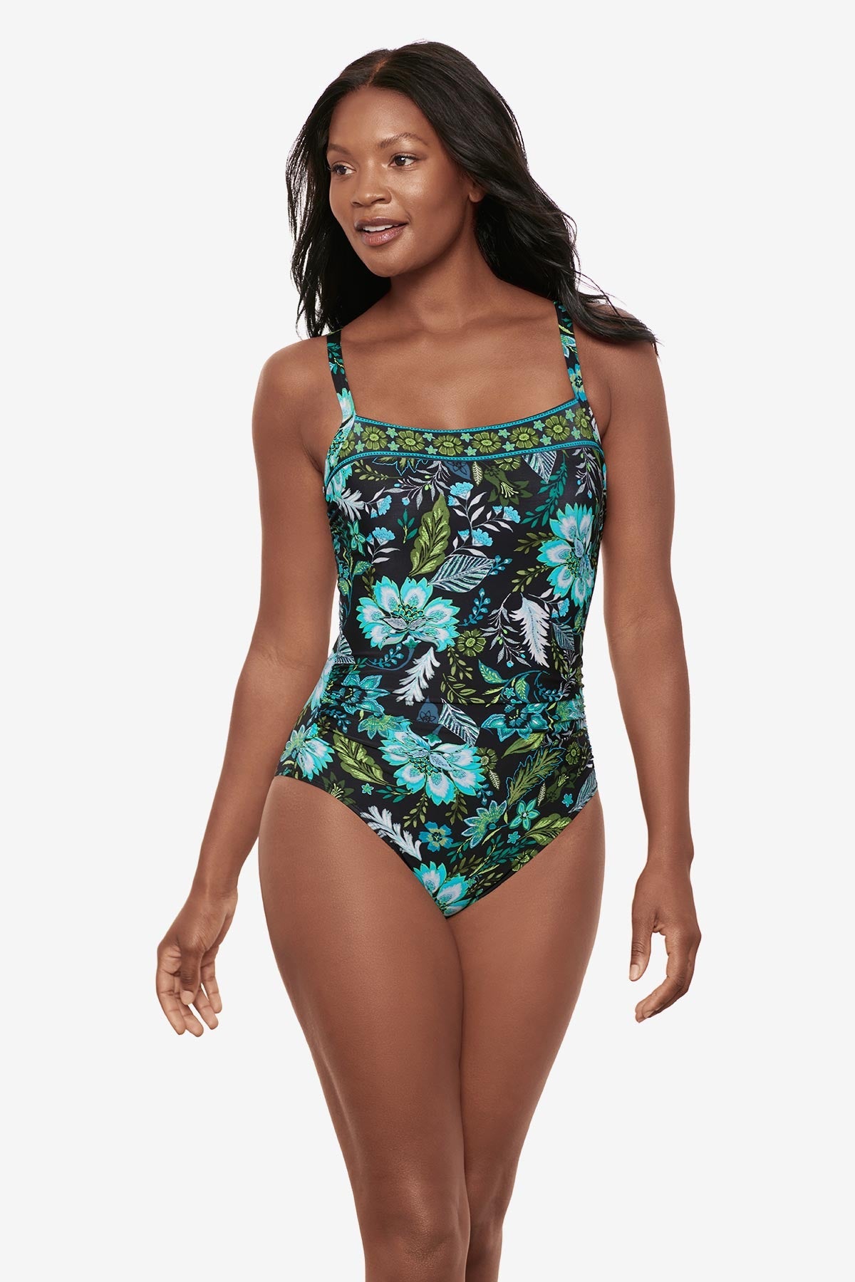 Miraclesuit Black/Multi Kara One Piece in Florica