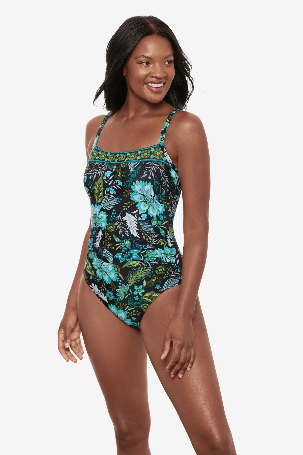 Miraclesuit Black/Multi Kara One Piece in Florica