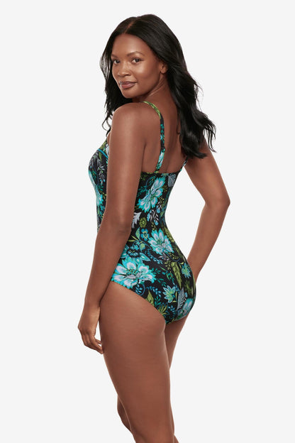 Miraclesuit Black/Multi Kara One Piece in Florica