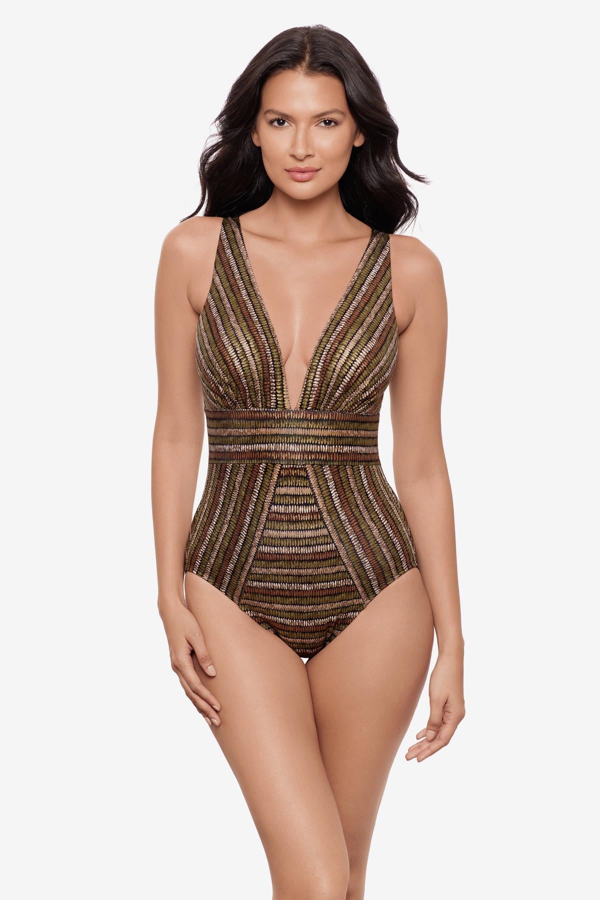 Miraclesuit Black/Multi Odyssey One Piece in Sparkle Sands