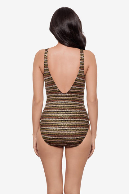 Miraclesuit Black/Multi Odyssey One Piece in Sparkle Sands