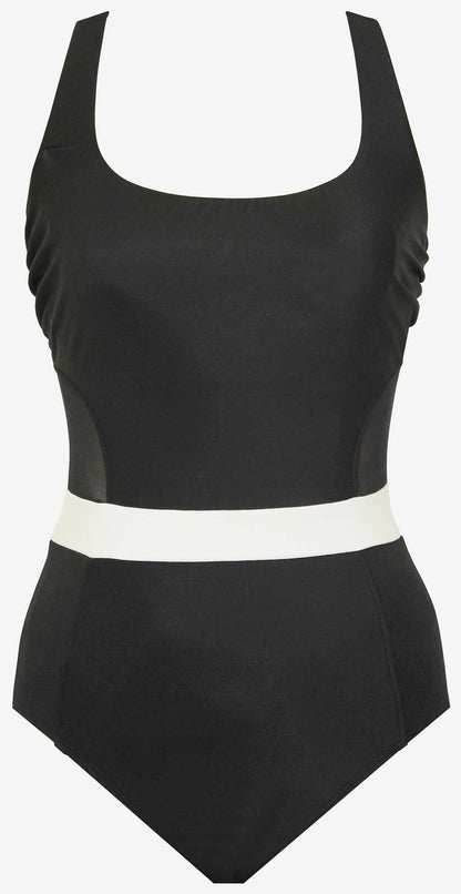 Miraclesuit Black/White Spectra Somerland One Piece Swimsuit