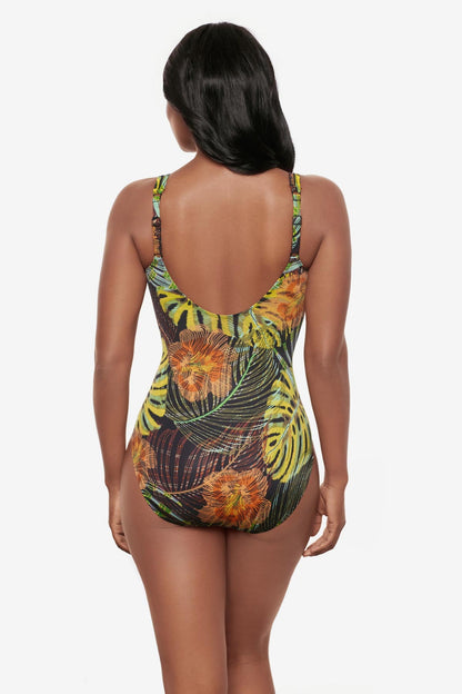 Miraclesuit Black/Multi Madero One Piece in Sunset Islet