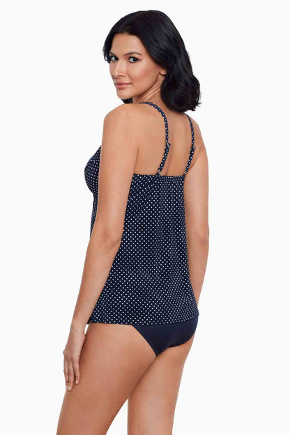 Miraclesuit Midnight Pin Point Love Knot Tankini