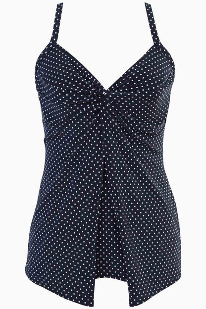 Miraclesuit Midnight Pin Point Love Knot Tankini