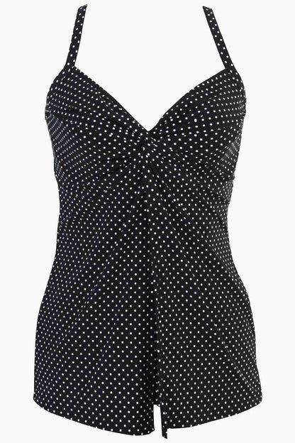 Miraclesuit Midnight Pin Point Love Knot Tankini