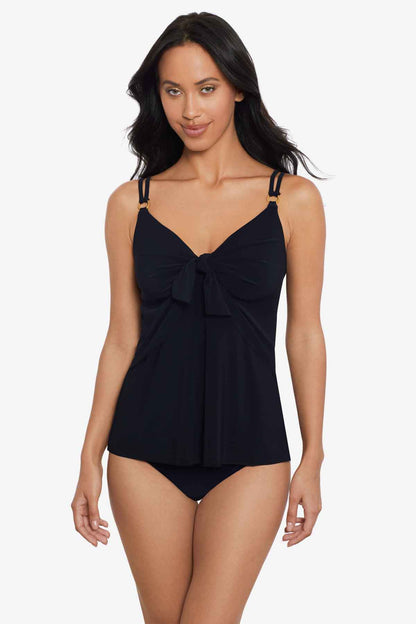 Miraclesuit Black Akikio Tankini Top in Obi One
