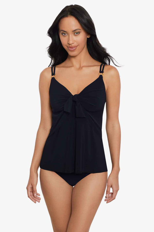 Miraclesuit Black Akikio Tankini Top in Obi One